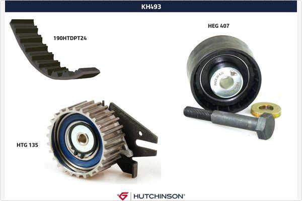 Hutchinson KH 493 - Комплект зубчатого ремня ГРМ abcparts.ee