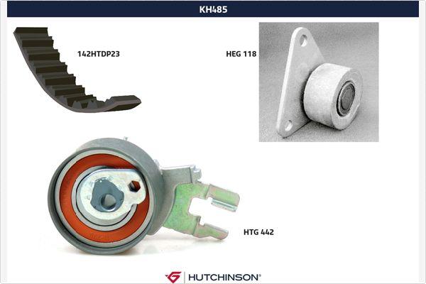 Hutchinson KH 485 - Комплект зубчатого ремня ГРМ abcparts.ee