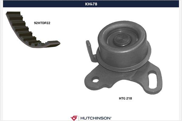Hutchinson KH 478 - Комплект зубчатого ремня ГРМ abcparts.ee