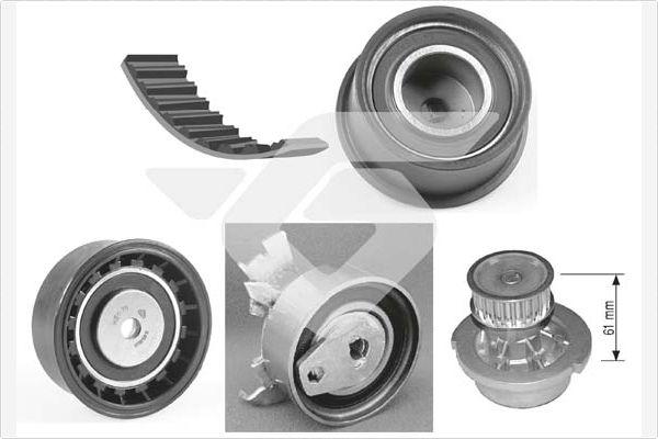 Hutchinson KH 82WP19 - Водяной насос + комплект зубчатого ремня ГРМ abcparts.ee