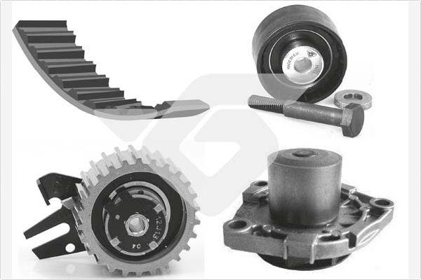 Hutchinson KH 411WP72 - Водяной насос + комплект зубчатого ремня ГРМ abcparts.ee