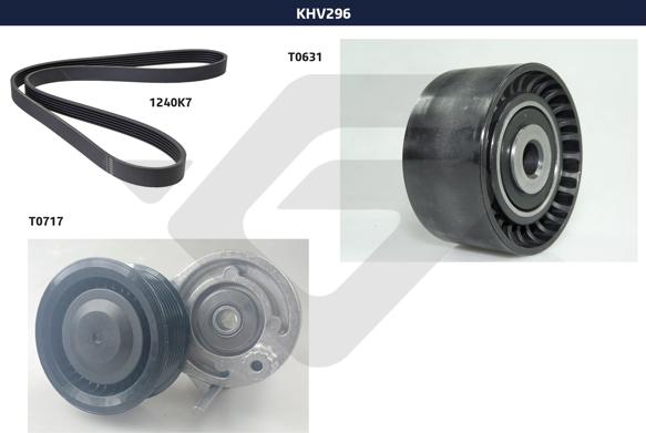 Hutchinson KHV 296 - Поликлиновый ременный комплект abcparts.ee