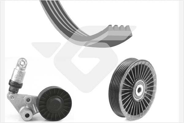 Hutchinson KHV 204 - Поликлиновый ременный комплект abcparts.ee