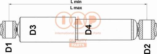 IAP QUALITY PARTS 504-01020G - Амортизатор abcparts.ee