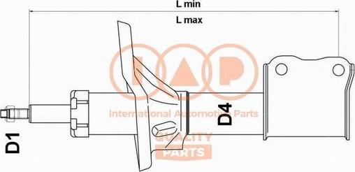 IAP QUALITY PARTS 504-12121 - Амортизатор abcparts.ee