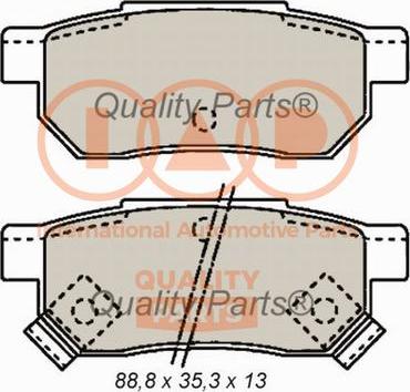 IAP QUALITY PARTS 704-06015 - Тормозные колодки, дисковые, комплект abcparts.ee