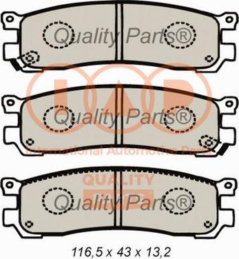 IAP QUALITY PARTS 704-11061 - Тормозные колодки, дисковые, комплект abcparts.ee