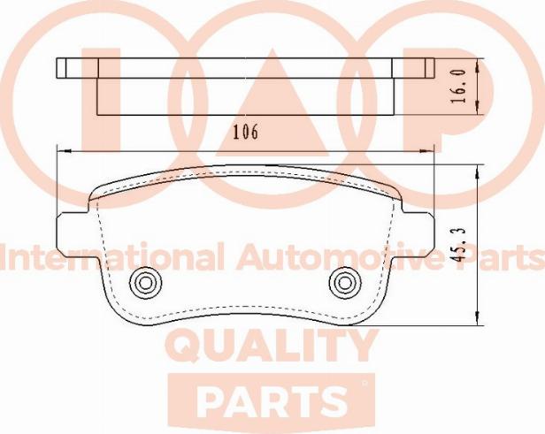 IAP QUALITY PARTS 704-13201 - Тормозные колодки, дисковые, комплект abcparts.ee