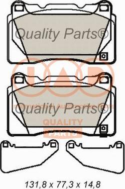 IAP QUALITY PARTS 704-12097 - Тормозные колодки, дисковые, комплект abcparts.ee
