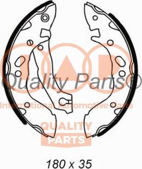 IAP QUALITY PARTS 705-07051 - Комплект тормозных колодок, барабанные abcparts.ee