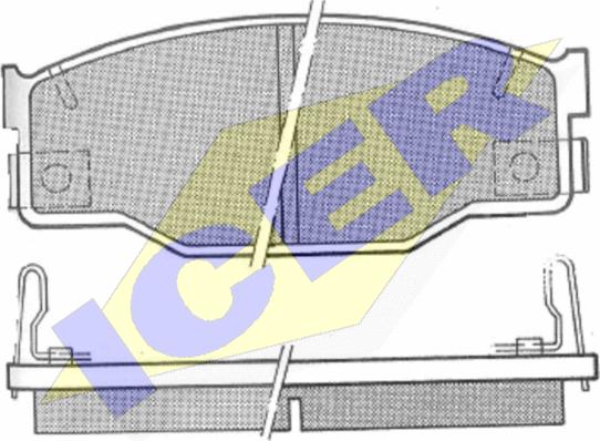 Icer 180768 - Тормозные колодки, дисковые, комплект abcparts.ee