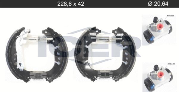 Icer 79KT0122 C - Комплект тормозных колодок, барабанные abcparts.ee