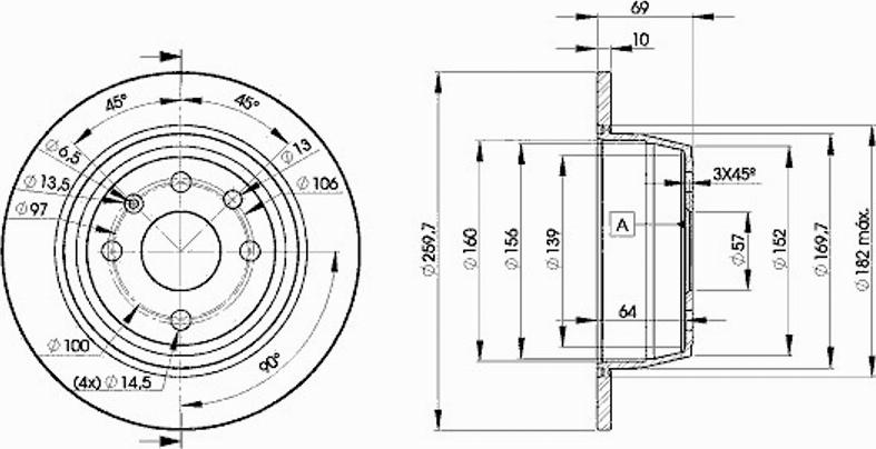 Icer 78BD9041 - Тормозной диск abcparts.ee