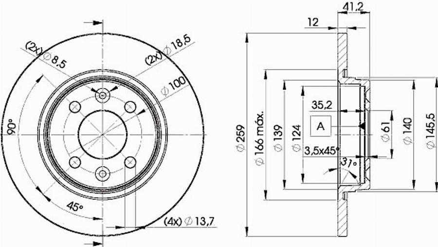 Icer 78BD4707 - Дисковый тормозной механизм, комплект abcparts.ee