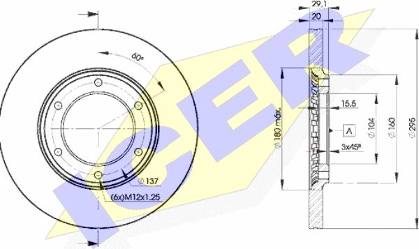 Icer 78BD7000-2 - Тормозной диск abcparts.ee