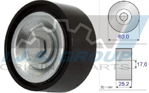 IJS GROUP 93-2162 - Ролик, поликлиновый ремень abcparts.ee