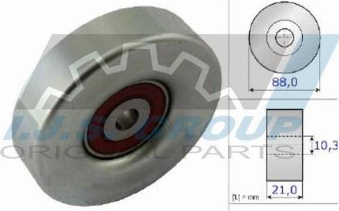 IJS GROUP 93-2123 - Ролик, поликлиновый ремень abcparts.ee