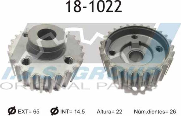IJS GROUP 18-1022 - Шестерня коленвала abcparts.ee