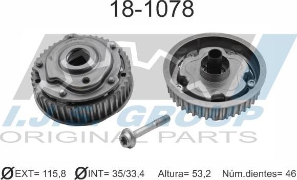 IJS GROUP 18-1078 - Шестерня, распределительный вал abcparts.ee