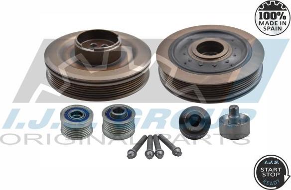 IJS GROUP 17-1305KSET - Шкив коленчатого вала abcparts.ee