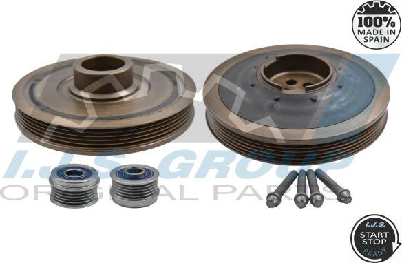 IJS GROUP 17-1236KSET - Шкив коленчатого вала abcparts.ee