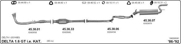 Imasaf 546000041 - Система выпуска ОГ abcparts.ee