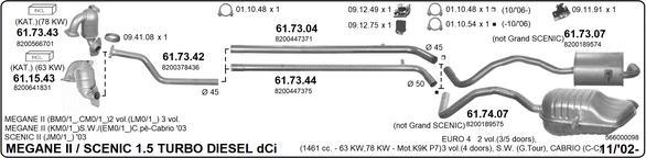 Imasaf 566000098 - Система выпуска ОГ abcparts.ee