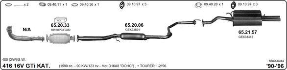 Imasaf 568000044 - Система выпуска ОГ abcparts.ee