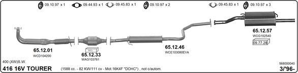 Imasaf 568000040 - Система выпуска ОГ abcparts.ee