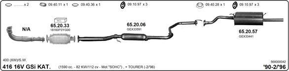 Imasaf 568000042 - Система выпуска ОГ abcparts.ee