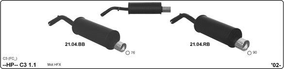 Imasaf 514000067 - Система глушителя для спортивного автомобиля abcparts.ee