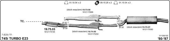 Imasaf 511000102 - Система выпуска ОГ abcparts.ee
