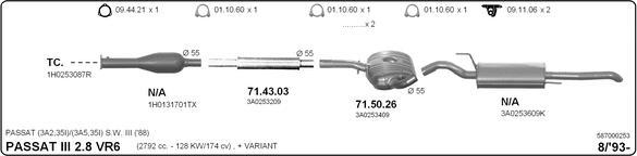 Imasaf 587000253 - Система выпуска ОГ abcparts.ee