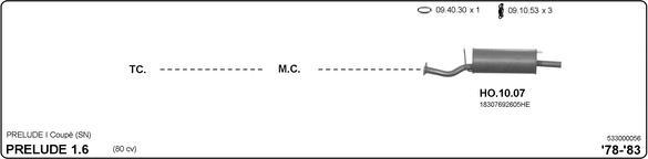 Imasaf 533000056 - Система выпуска ОГ abcparts.ee