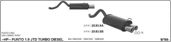 Imasaf 524000209 - Система глушителя для спортивного автомобиля abcparts.ee