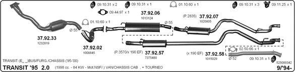 Imasaf 525000342 - Система выпуска ОГ abcparts.ee