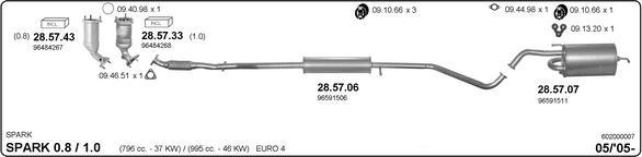 Imasaf 602000007 - Система выпуска ОГ abcparts.ee
