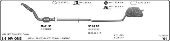 Imasaf 123100001 - Система выпуска ОГ abcparts.ee