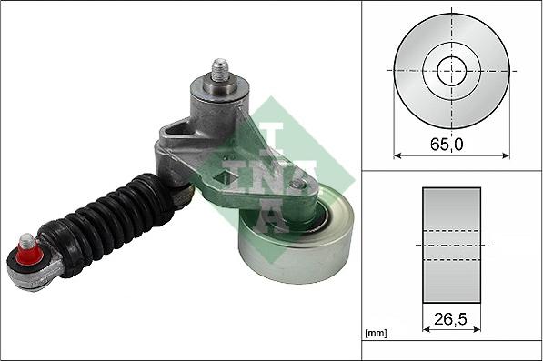 INA 534 0037 10 - Натяжитель, поликлиновый ремень abcparts.ee
