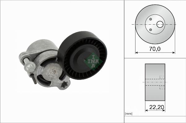 INA 534 1006 10 - Натяжитель, поликлиновый ремень abcparts.ee