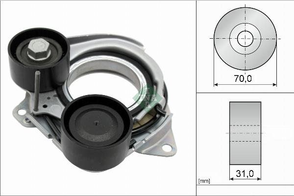 INA 534 1010 10 - Натяжитель, поликлиновый ремень abcparts.ee