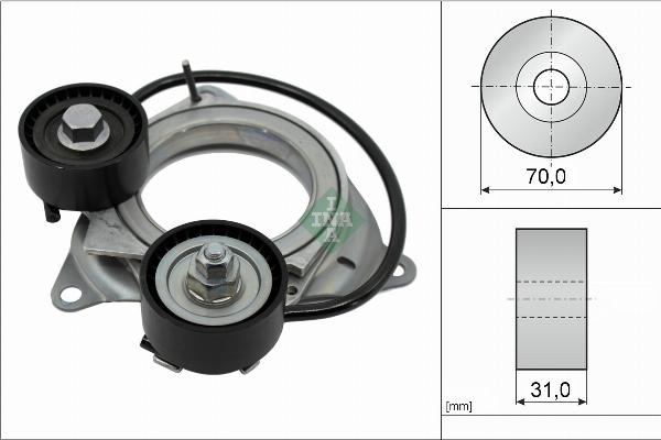 INA 534 1011 10 - Натяжитель, поликлиновый ремень abcparts.ee