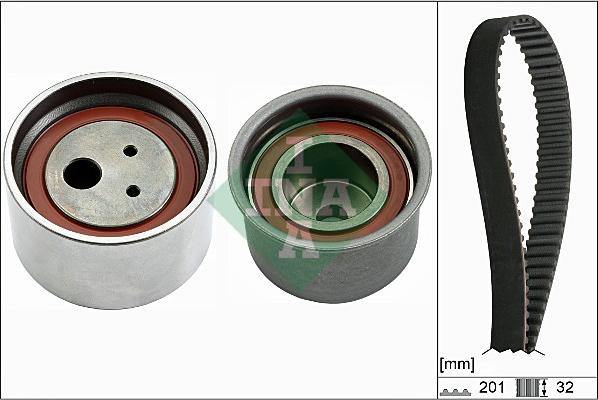 INA 530 0629 10 - Комплект зубчатого ремня ГРМ abcparts.ee