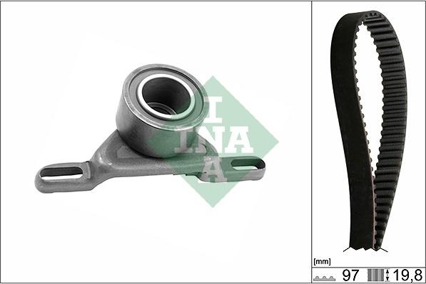 INA 530 0014 10 - Комплект зубчатого ремня ГРМ abcparts.ee