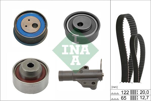 INA 530 0741 10 - Комплект зубчатого ремня ГРМ abcparts.ee