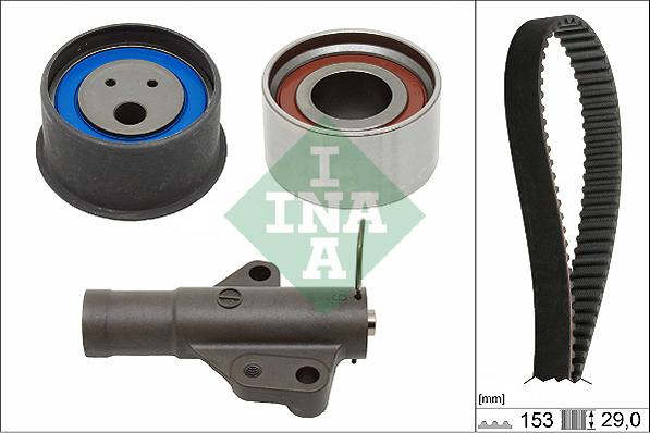 INA 530 0718 10 - Комплект зубчатого ремня ГРМ abcparts.ee
