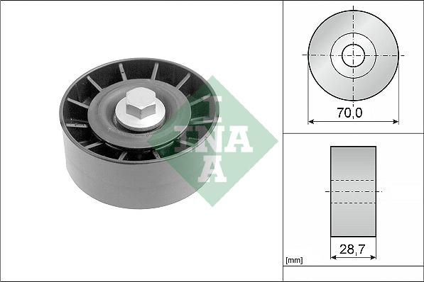 INA 532 0254 10 - Ролик, поликлиновый ремень abcparts.ee
