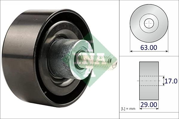 INA 532 1045 10 - Ролик, поликлиновый ремень abcparts.ee