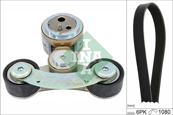 INA 529 0537 10 - Поликлиновый ременный комплект abcparts.ee