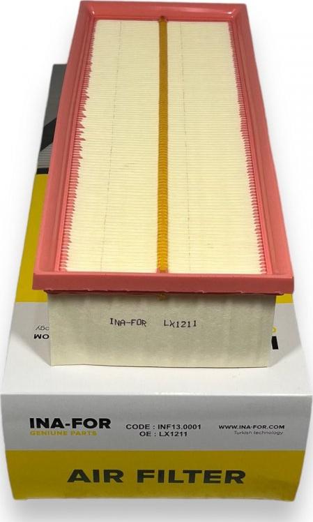 INA-FOR INF13.0001 - Воздушный фильтр двигателя abcparts.ee